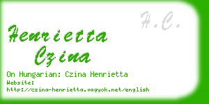 henrietta czina business card